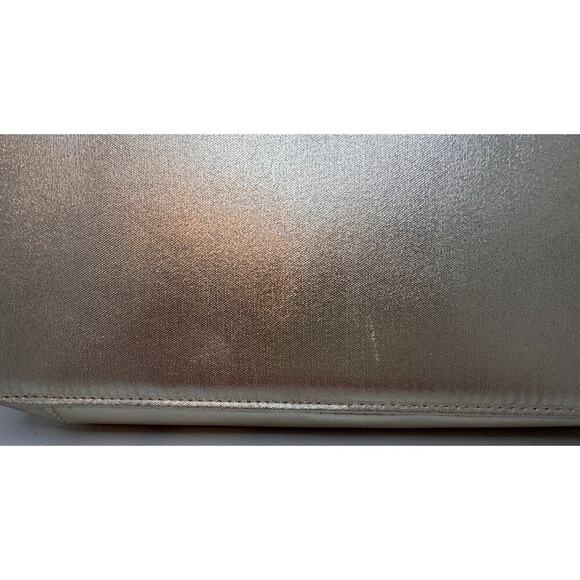 LANCOME Gold Cosmetic Travel Bag Rose Embossed Carry Case Vanity Organizer - #2 - Picture 11 of 12